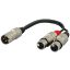 PROEL KABEL 1 XLR moški na 2 XLR ženska 20 cm
