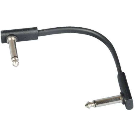 PROEL Flat Patch Cable, Black - 10 cm