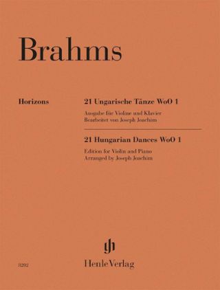 BRAHMS:21 HUNGARIAN DANCES WoO 1 (JOACHIM) FOR VIOLIN AND PIANO