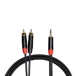 Cascha kabel 2x Cinch (moški) na stereo mini-jack 3,5 mm (1/8”) (moški) 3m