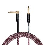Cascha kitarski kabel Professional Line Guitar Cable, Angled, Tweed Red, 9m