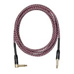 Cascha kitarski kabel Professional Line Guitar Cable, Angled, Tweed Red, 9m
