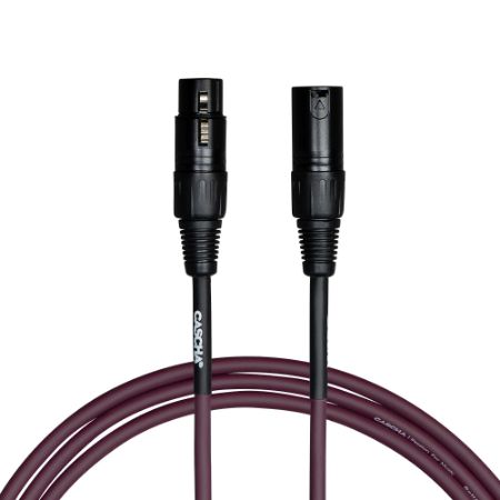 Cascha mikrofonski kabel Standard Line Microphone Cable (XLR), Purple, 3 m
