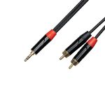 Cascha kabel 2x Cinch (moški) na stereo mini-jack 3,5 mm (1/8”) (moški) 2m