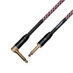 Cascha kitarski kabel Professional Line Guitar Cable, Angled, Tweed Red, 6m