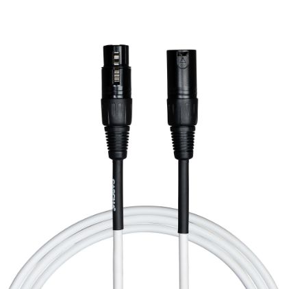 Cascha mikrofonski kabel Standard Line Microphone Cable (XLR), White, 9 m