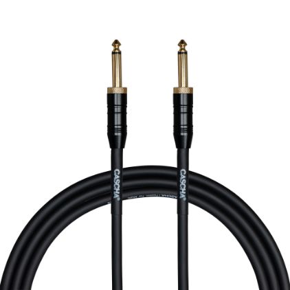 Cascha kitarski kabel Professional Line Guitar Cable, Straight, Black, 9m