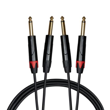 Cascha kabel 2x mono Jack 6,3 mm (1/4") (moški) na 2x mono Jack 6,3 mm (1/4") 2m