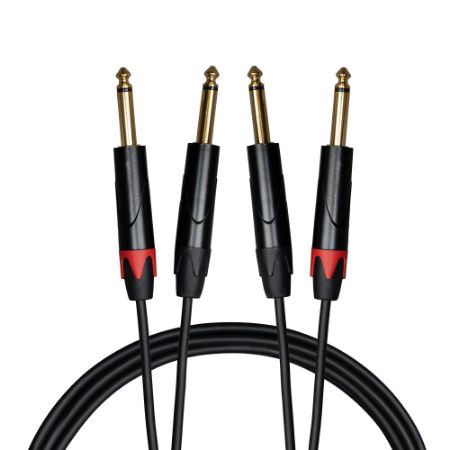 Cascha kabel 2x mono Jack 6,3 mm (1/4") (moški) na 2x mono Jack 6,3 mm (1/4") 2m