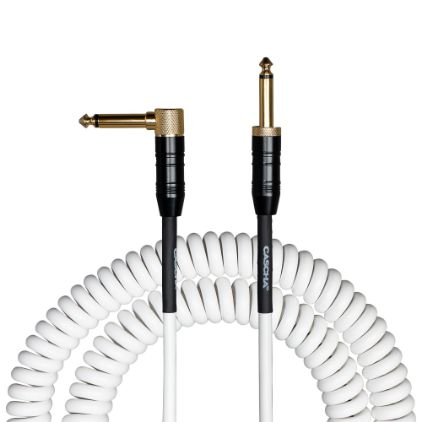Cascha kitarski kabel Advanced Line Guitar Cable Curly, White, 6m