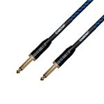Cascha kitarski kabel Professional Line Guitar Cable, Straight, Tweed Blue 6m