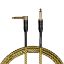 Cascha kitarski kabel Professional Line Guitar Cable, Angled, Tweed Natural, 6m